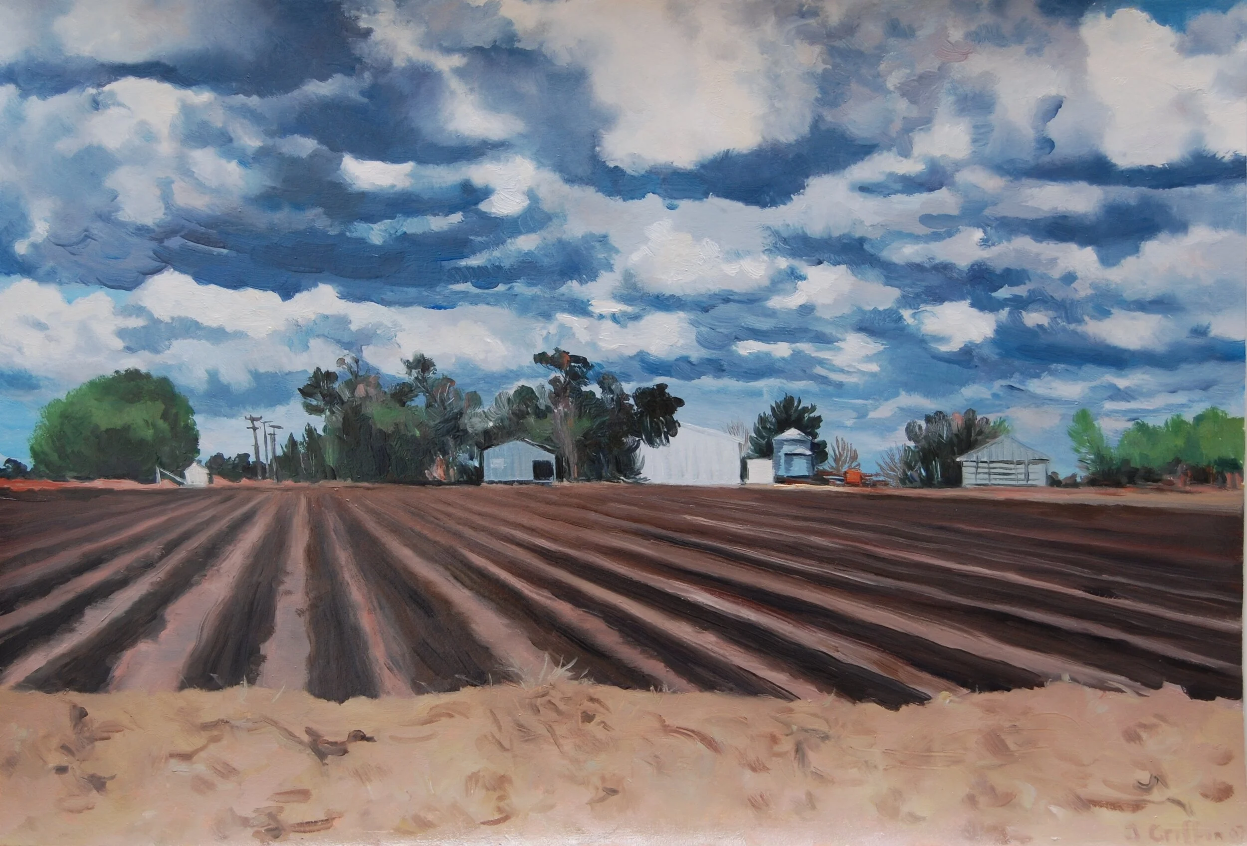 Waiting for rain 2007 56x38cm