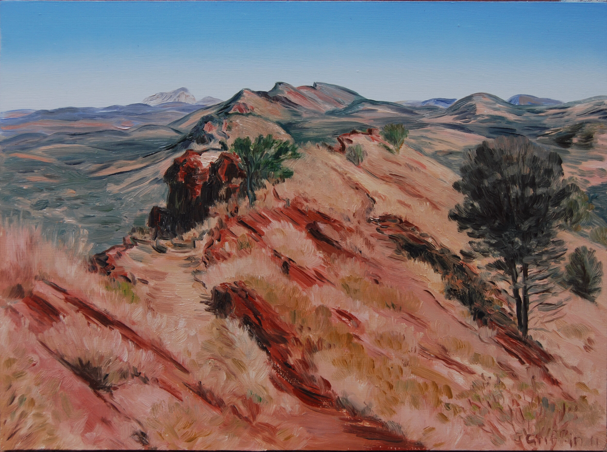 2011_Mt_Sonder_from_Euro_ridge_20x27cm