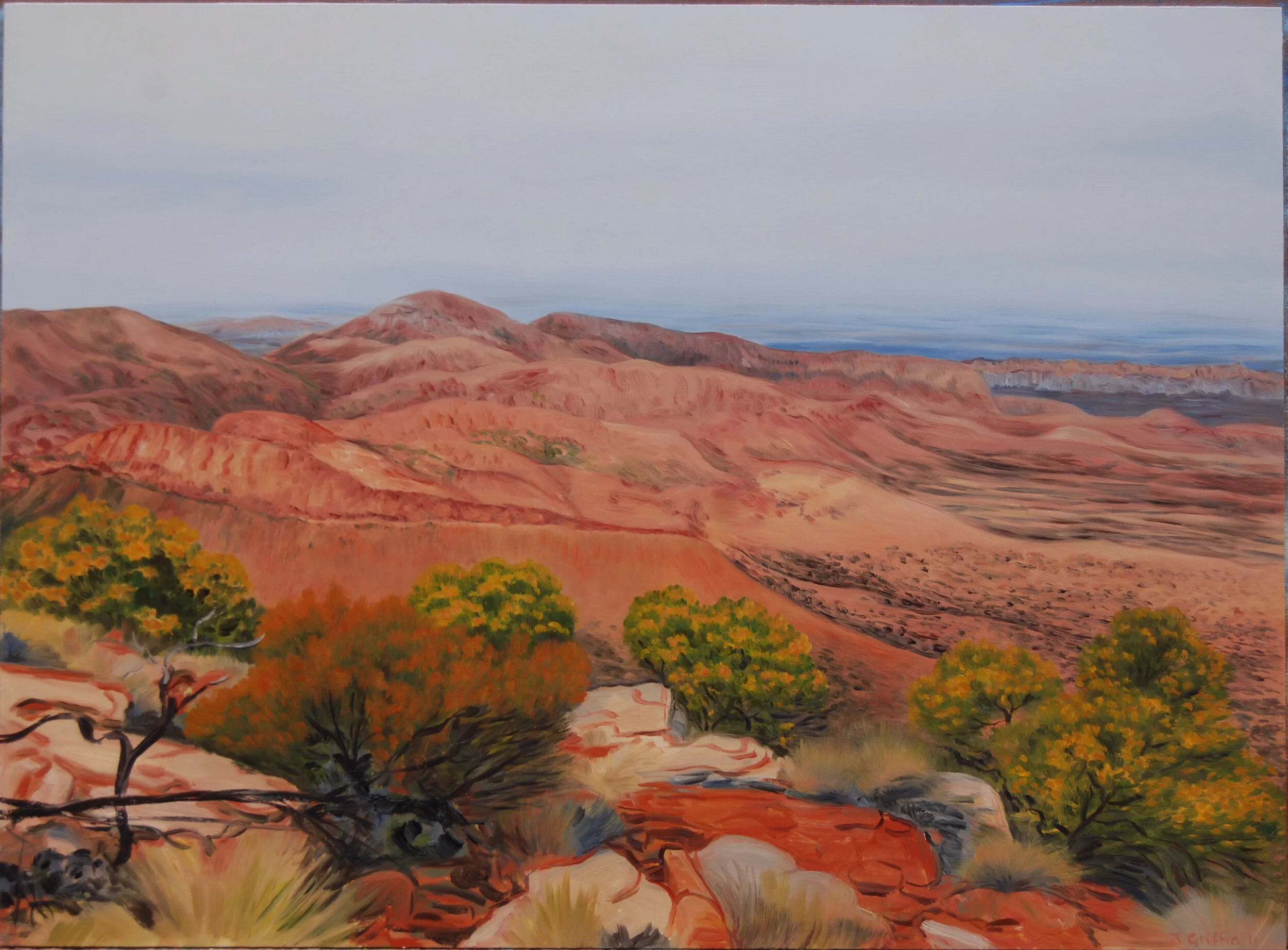 2011_Towards_Mt_Conway_II_ oi_on_board _ 45x61cm