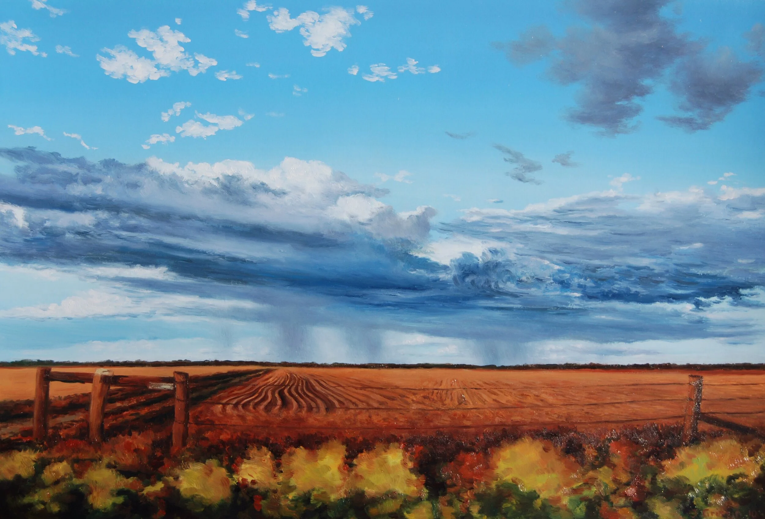 2010_Summer Storm_oil on paper_38x56cm