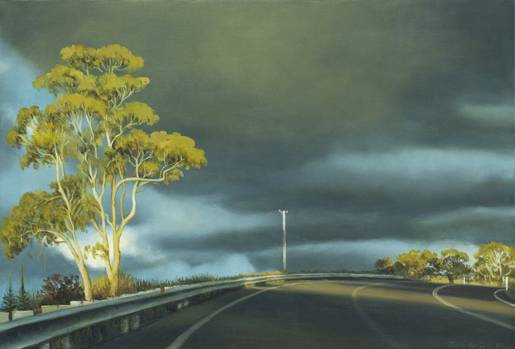 2003_Above the three lanes_ 68x46cm_oil on canvas