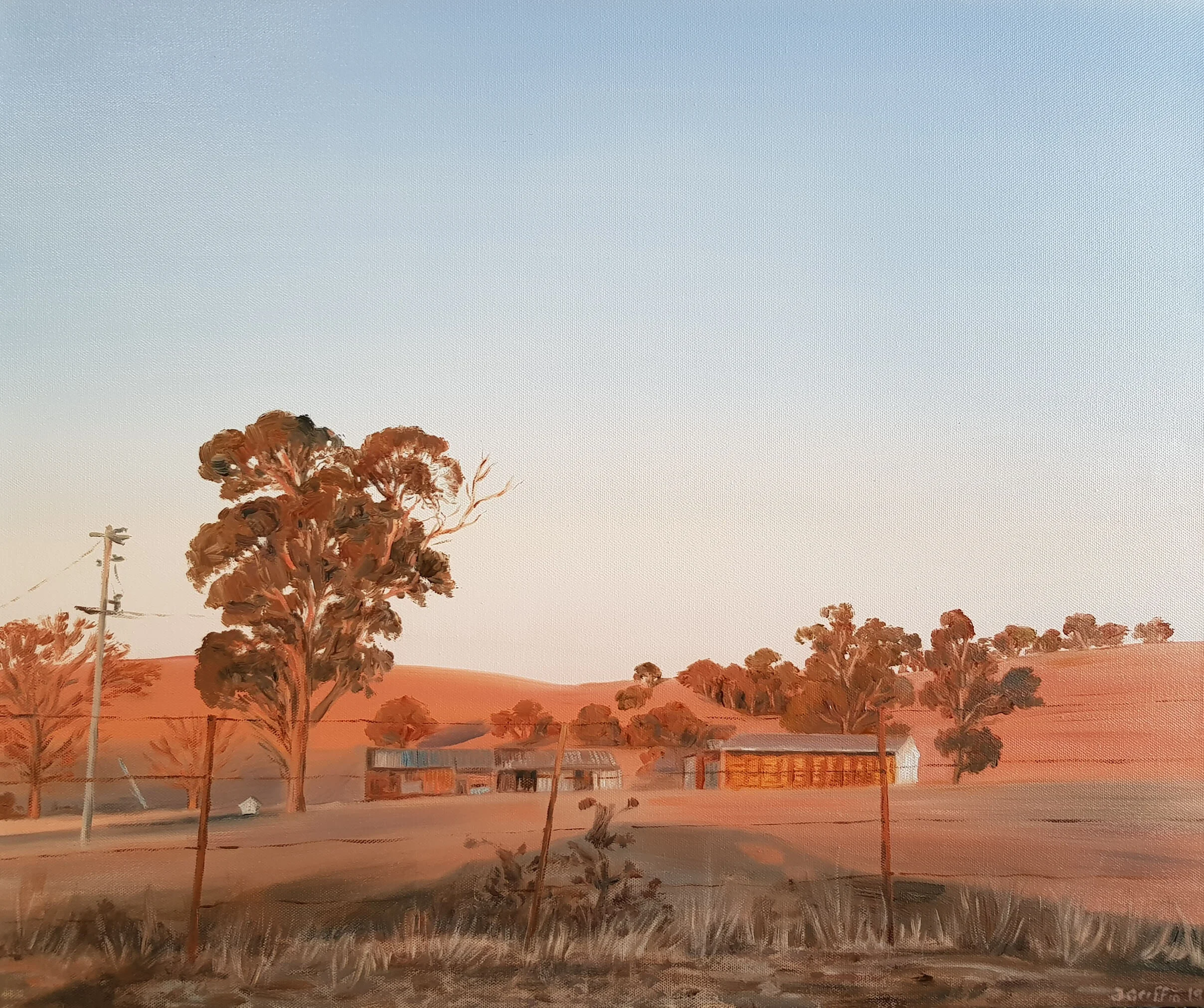 2019 Brenkley Hayshed 61x51cm oil on canvas