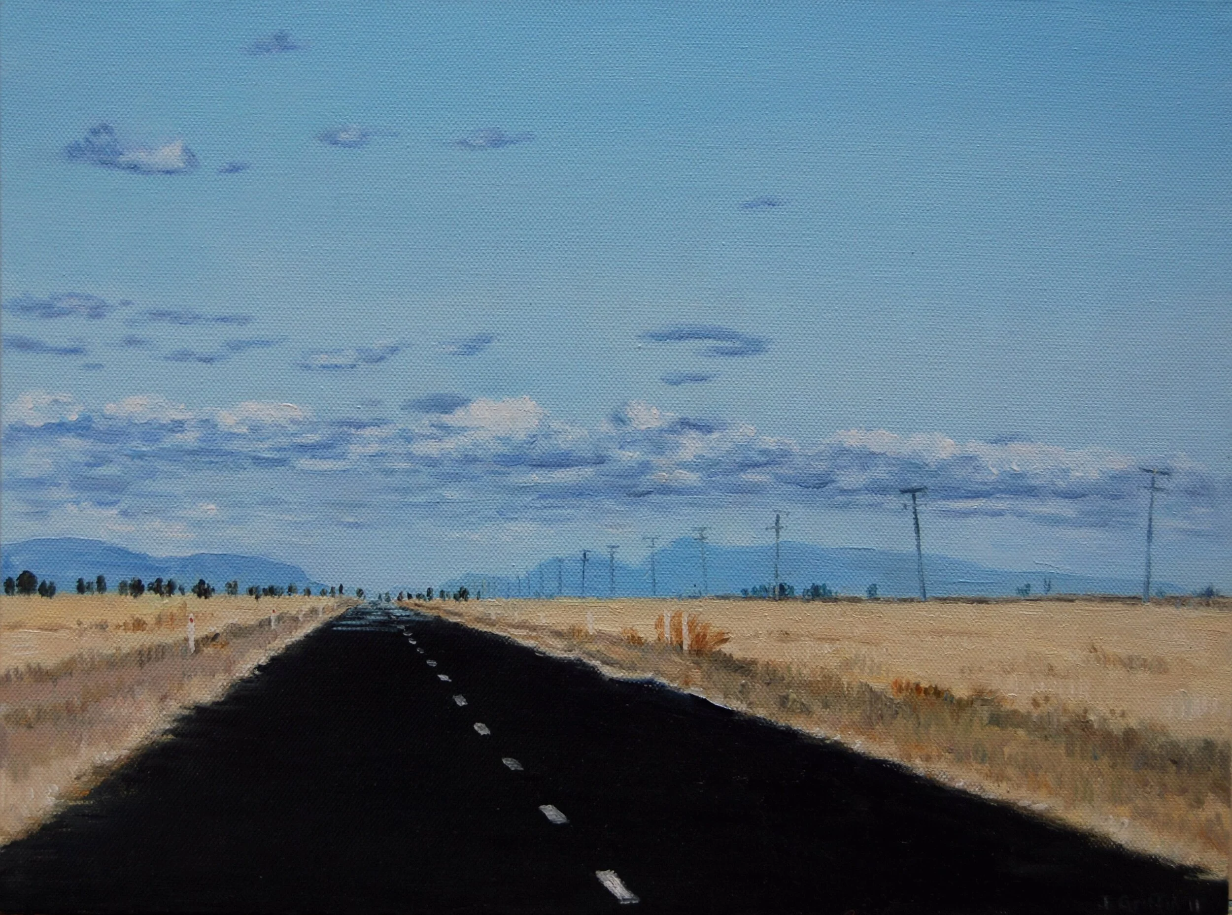 Nandewar Ranges-2011-305x405mm-oil on canvas