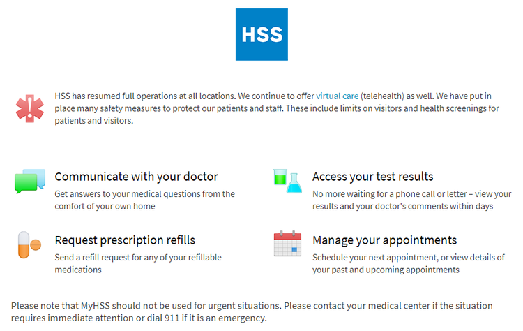 MyHSS Portal — Michael Fu, MD - HSS Shoulder Surgery