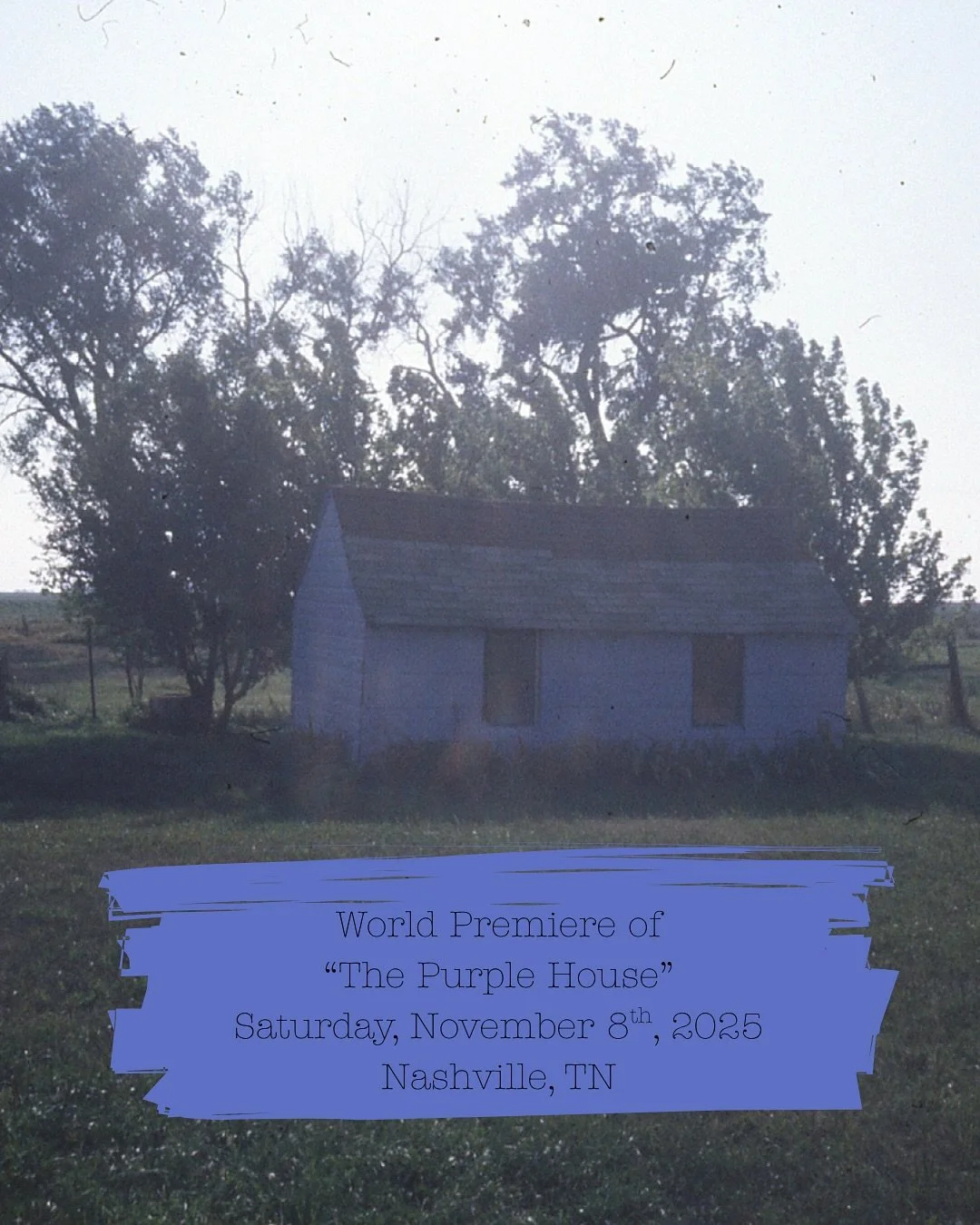 So excited for the Lumen Choir of Nashville, Tennessee to perform the world premiere of my new choral piece called, &ldquo;The Purple House.&rdquo; 💜🏡

It&rsquo;s a fun, silly song and I&rsquo;m so grateful to my friend, @shainajoi for directing th