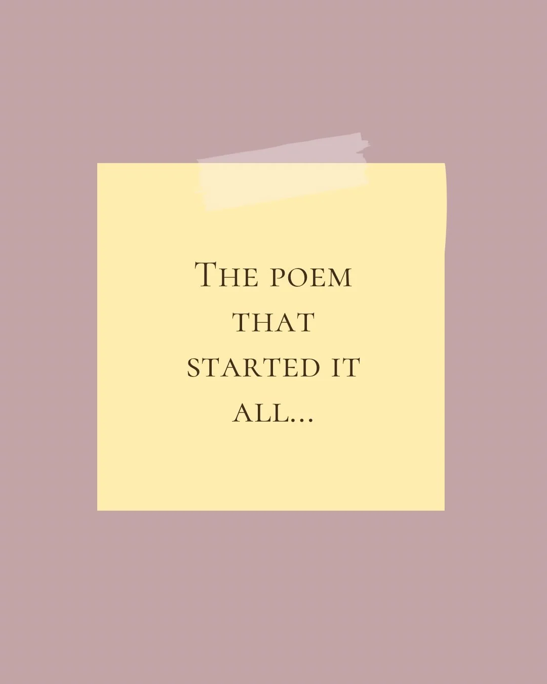 every song starts with a spark 💥
For me, it was this line in my grandmother&rsquo;s poem entitled, &ldquo;Autumn Reflections:&rdquo;

Beauty loves contentment&hellip;
Peaceful thoughts come with the sylvan autumn setting.
Soon, autumn will be gone&h