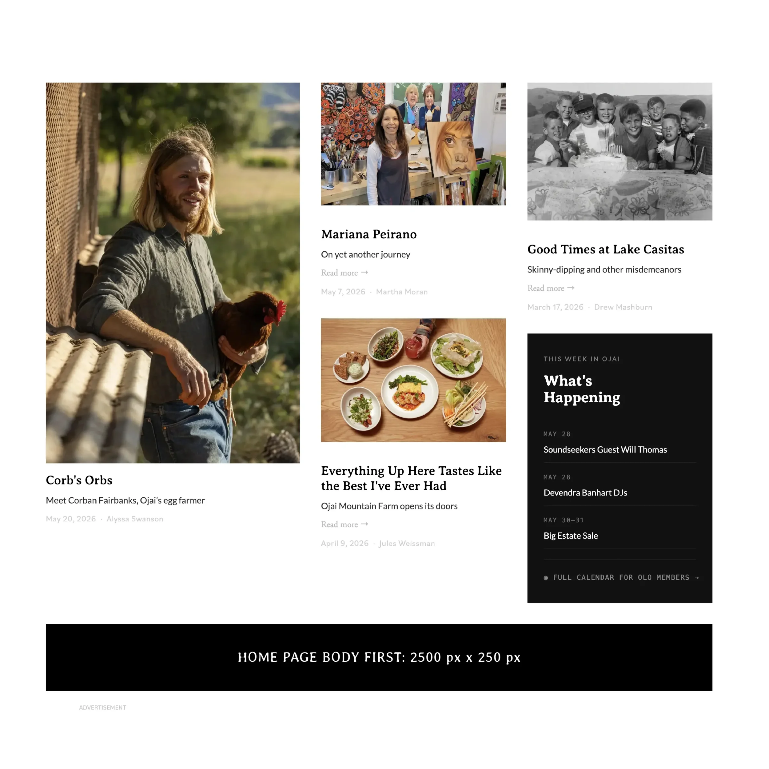 1st HOME PAGE BODY AD