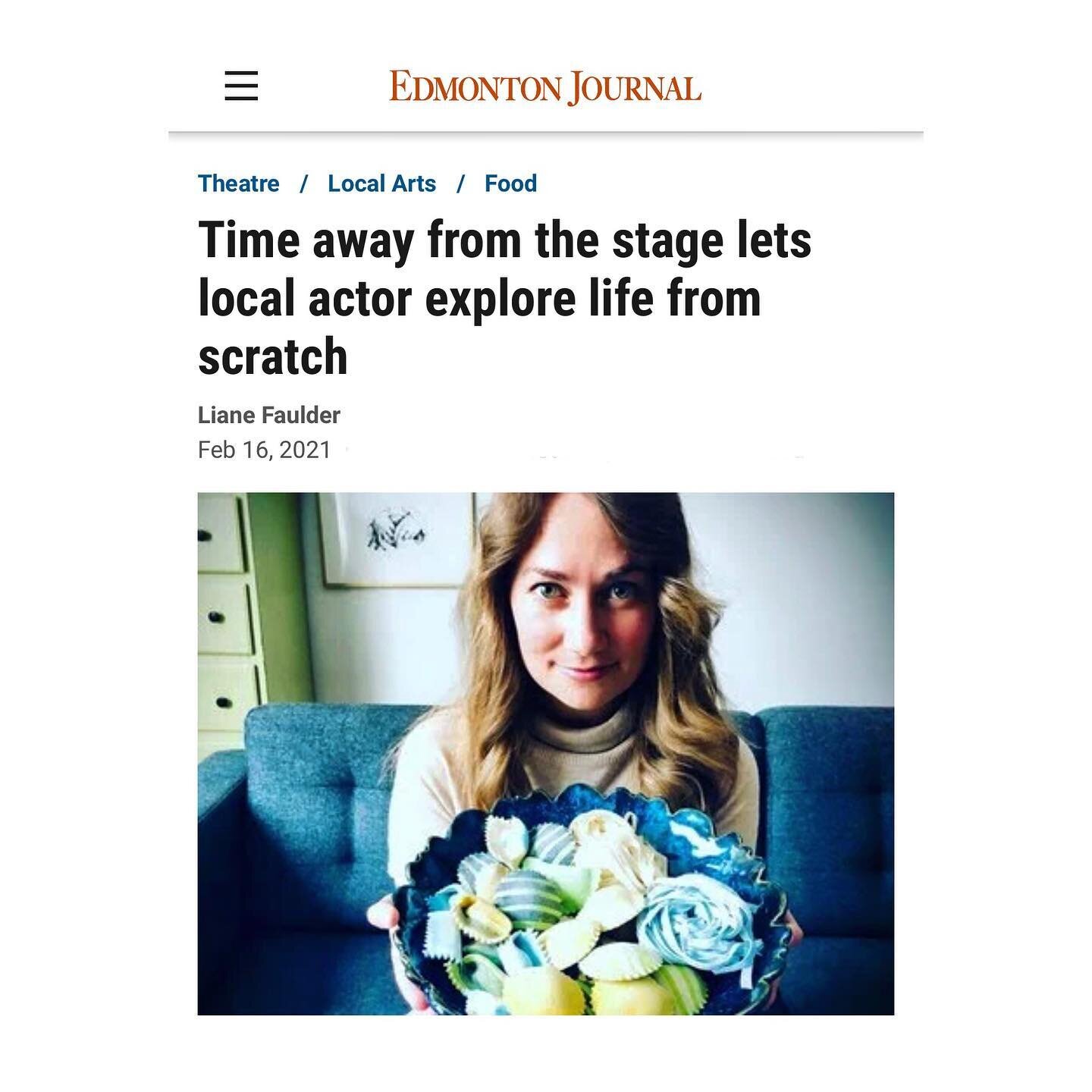 🗞 please excuse the heart on my sleeve 🗞
This was a really fantastic conversation about pasta, performing, and what this creative adventure has served up for me personally. Liane Faulder @eatmywordsblog has written about our conversation for the @e