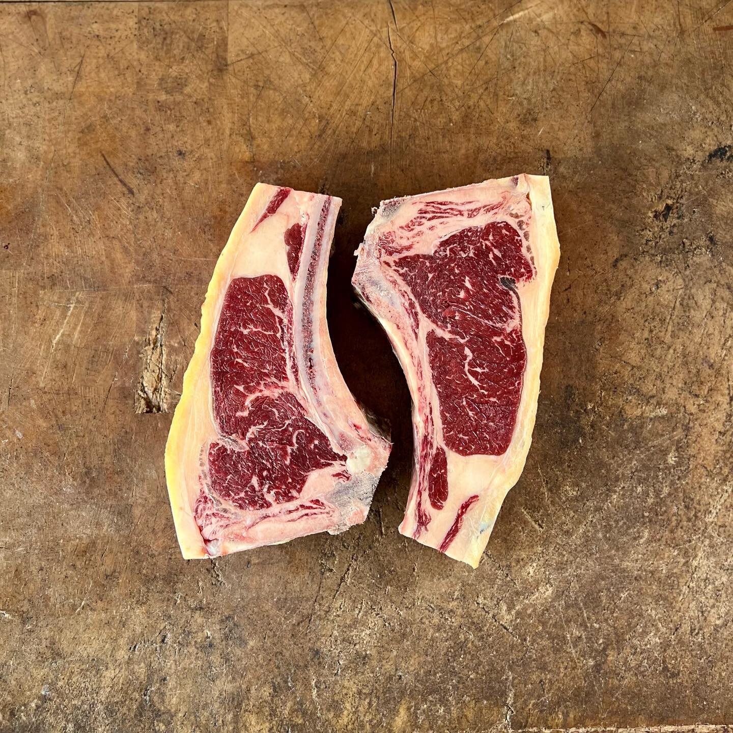 @txuleta1882 six year old retired Dairy Shorthorn bistecca, 35 days dry aged. These two and few more off to @chefcristianopata @pinos_vino_e_cucina this week.