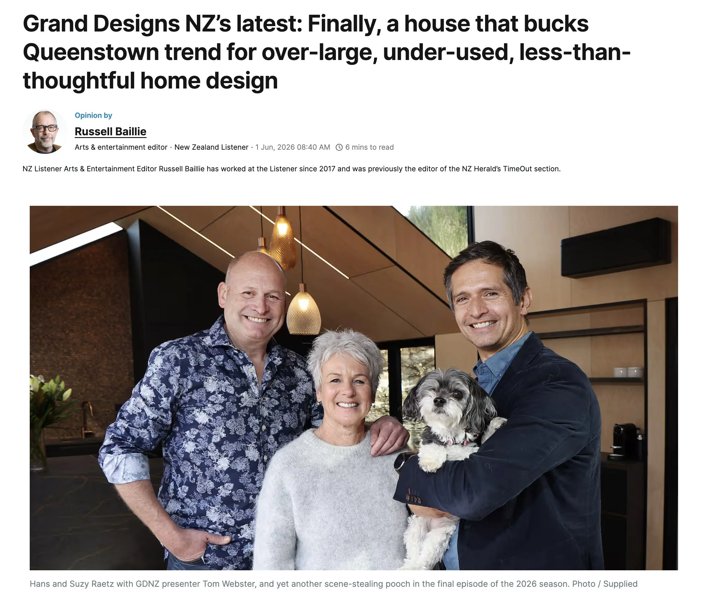 Grand Designs NZ’s latest: Finally, a house that bucks Queenstown trend for over-large, under-used, less-than-thoughtful home design