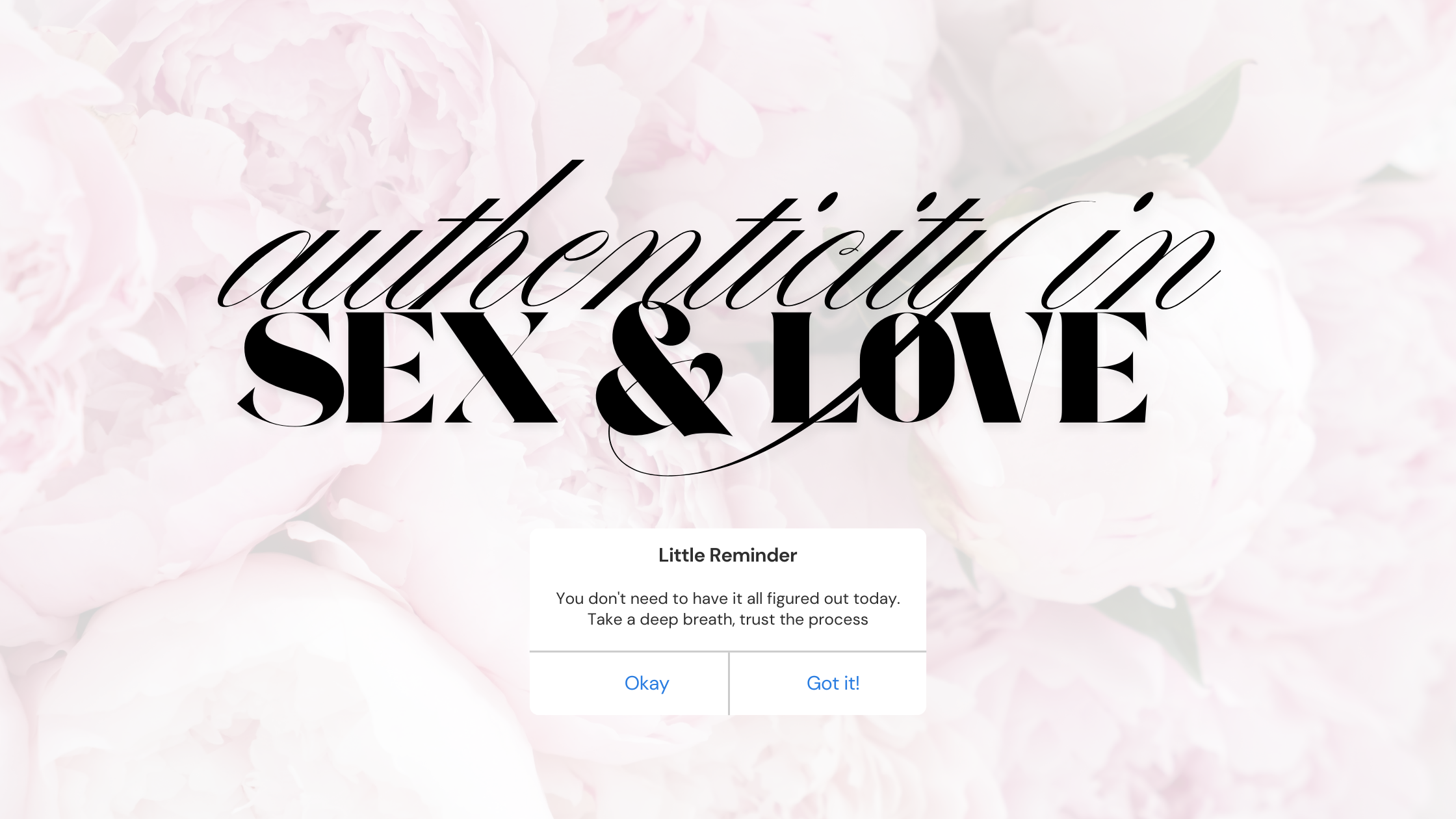 On Authenticity in Sex and Love