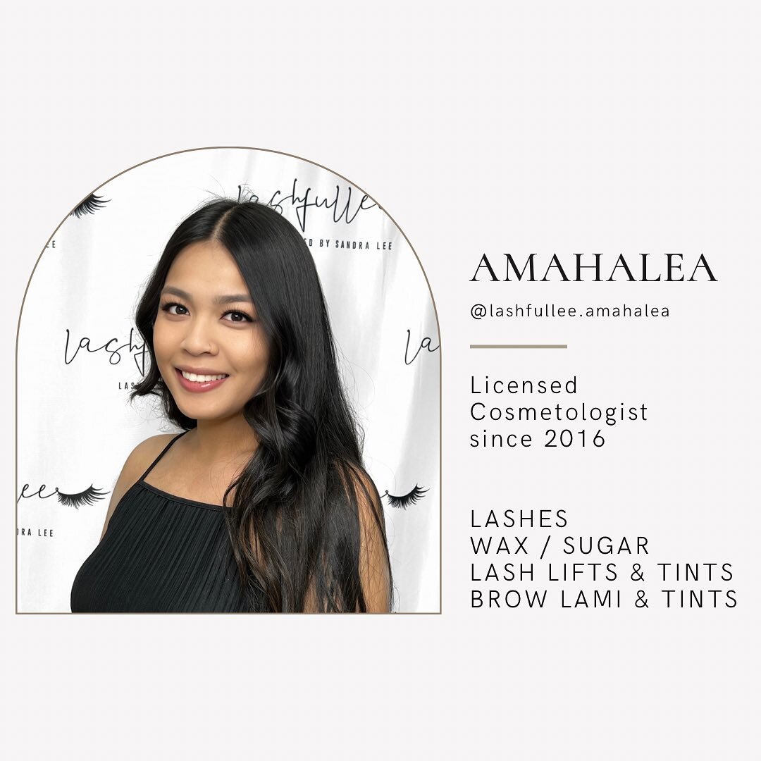 Please help us welcome our two newest team members @lashfullee.amahalea &amp; @lashfullee.kellie 👏🏼 

Learn more about Amahalea by following her @lashfullee.amahalea 🤍 

She is a licensed cosmetologist of 7 years who will be offering not only serv