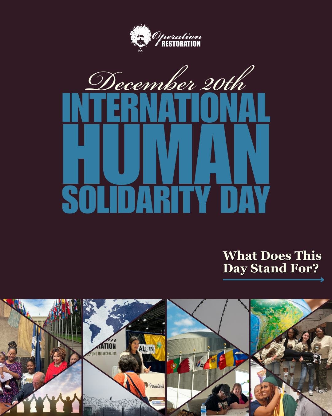 Today is International Human Solidarity Day 🌍

This day reminds us that we are stronger when we stand together. For women and girls impacted by incarceration, solidarity means more than words. It means action.

Support nonprofits working to end mass