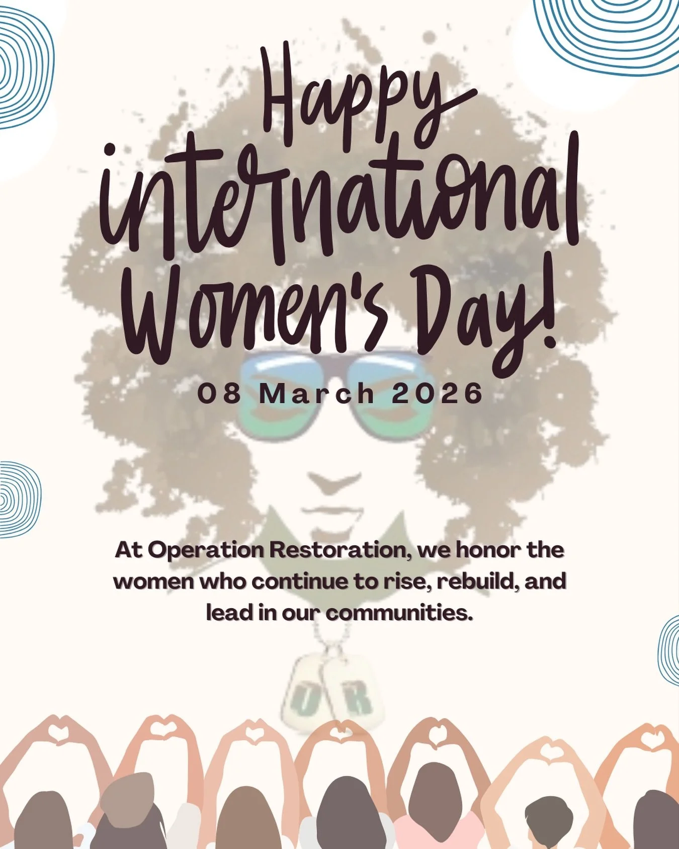 Happy International Women&rsquo;s Day💙💚🤎

Today we celebrate International Women&rsquo;s Day and recognize the strength, resilience, and leadership of women across our communities.

At Operation Restoration, our work is rooted in uplifting women a
