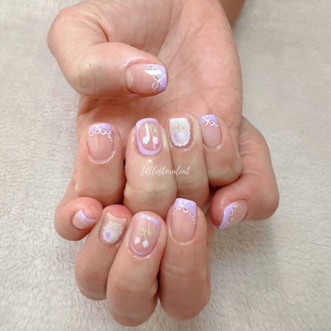 🦄🎀🌷 in full bloom with these lilac nails 

📲 Book your appointment via Whatsapp 97211418, Instagram DM, or Telegram @littlefloralcat

📍317 Outram Road Concorde Shopping Centre #02-30 S169075 (beside Havelock MRT) 

⏰ Open daily 10am to 7pm last 