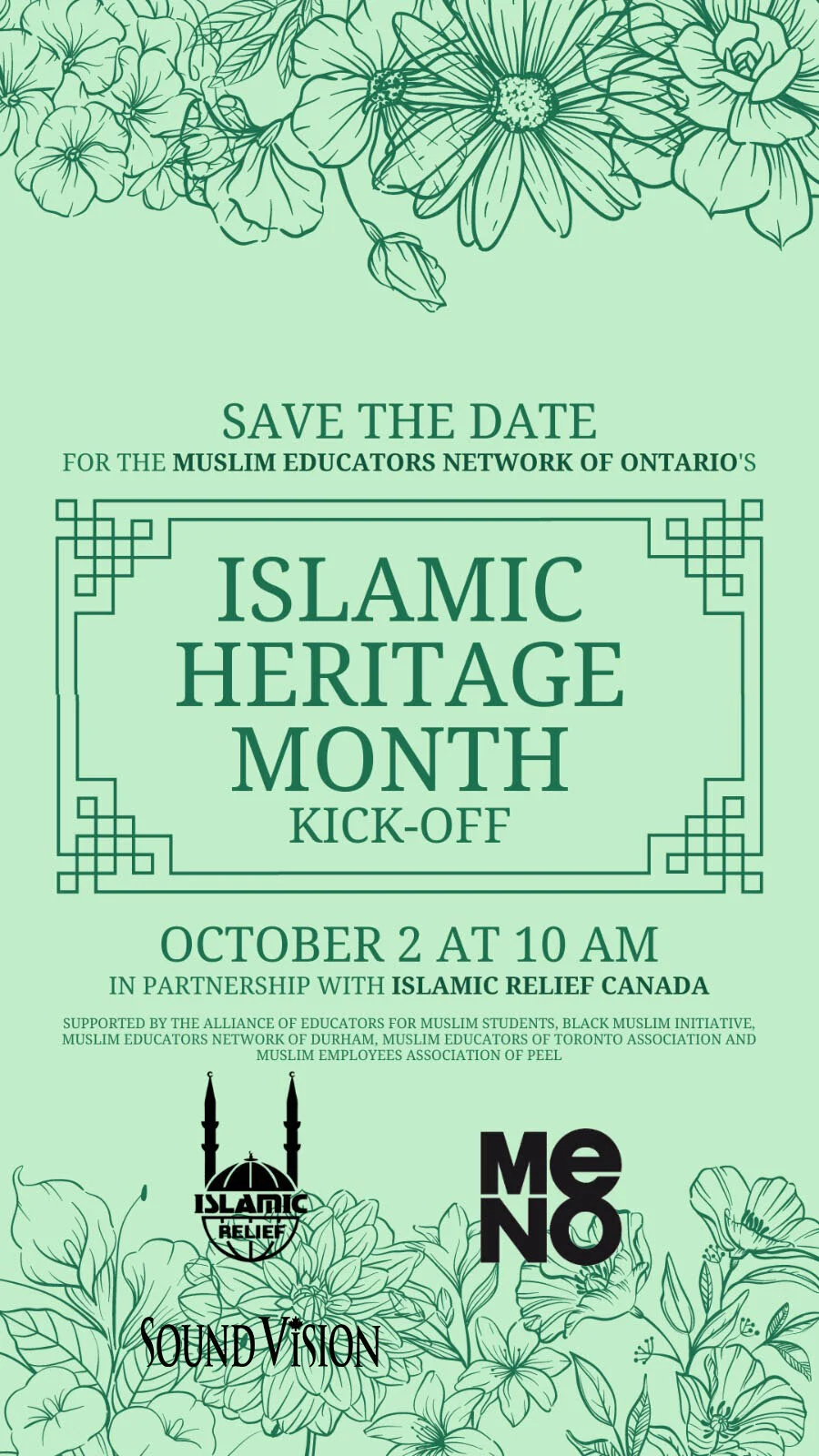 Muslim Educators Network of Ontario Islamic Heritage Month Kick-Off