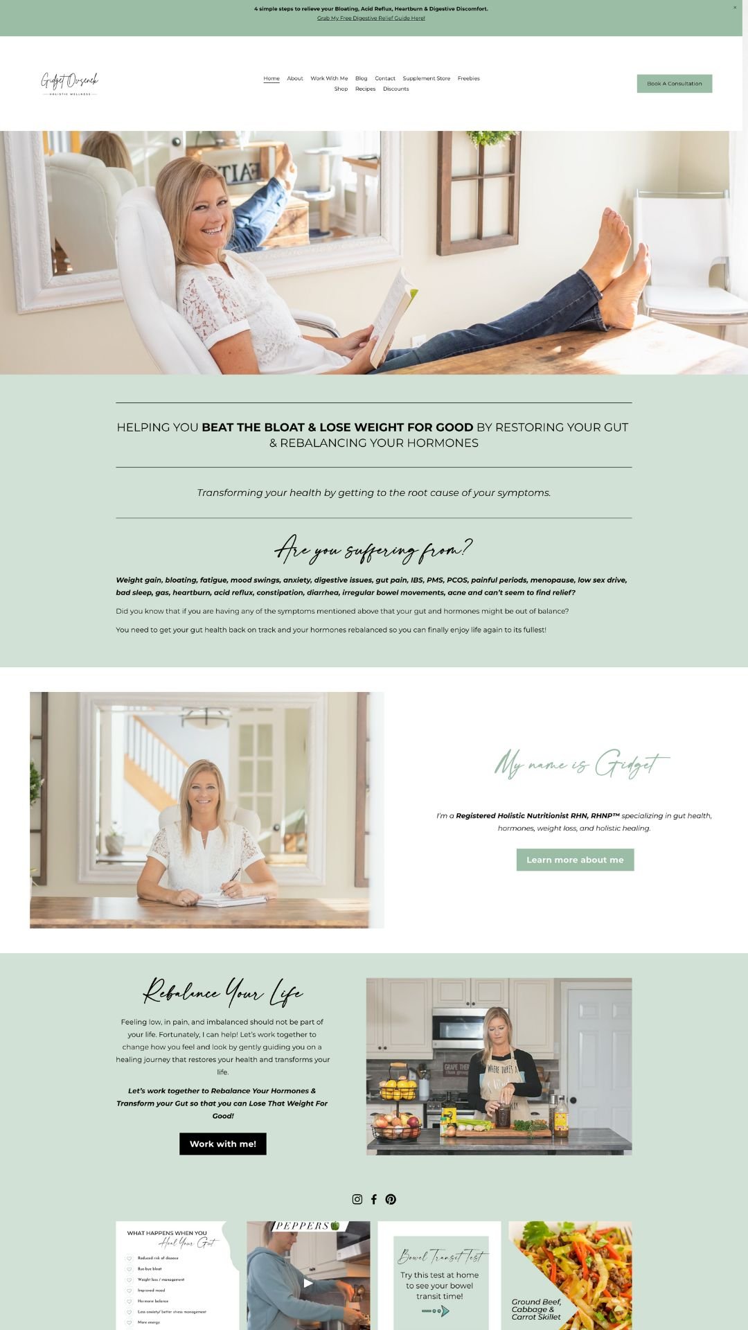 Gidget Ovsenek on the Rachel Template