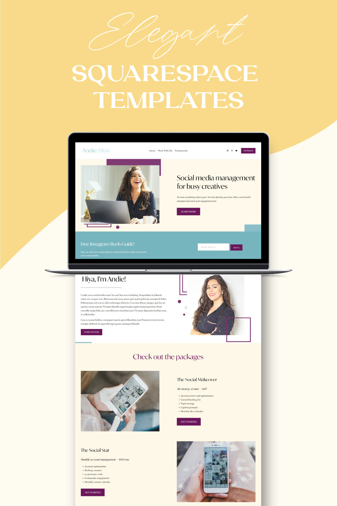 Andie Squarespace Template