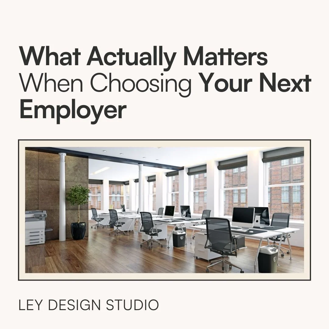 What Actually Matters When Choosing Your Next Employer