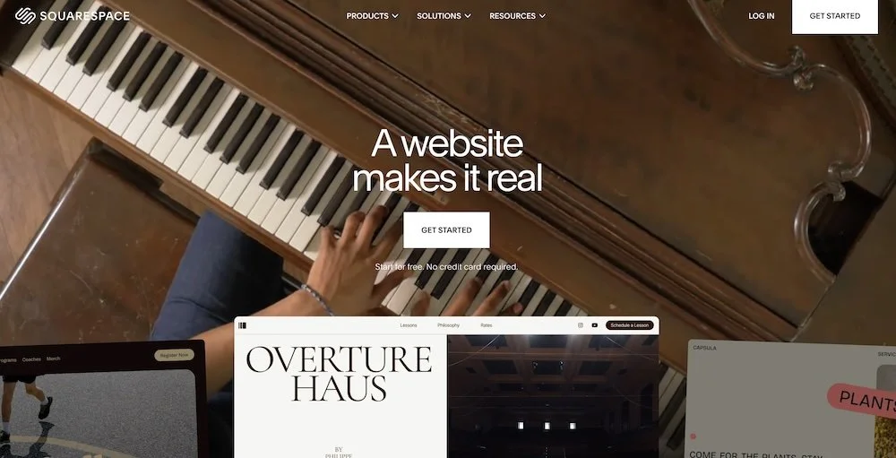squarespace website builder