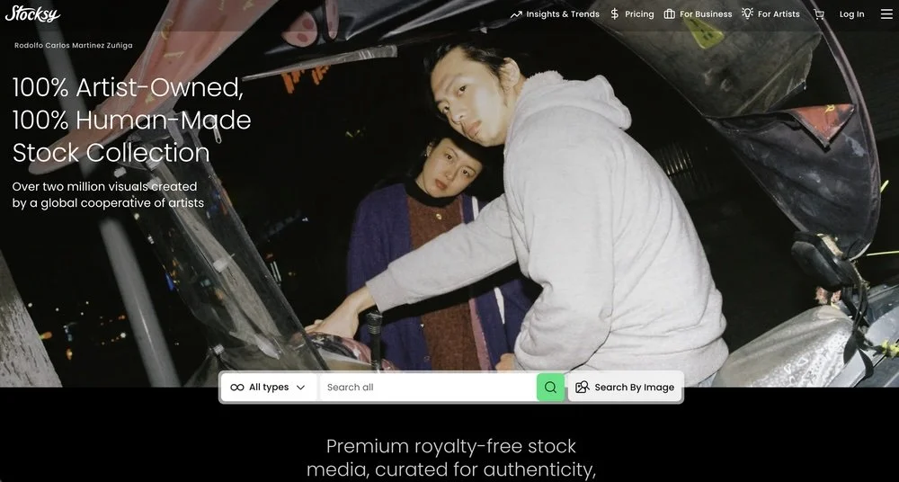 stocksy premium stock photography that's 100% human made