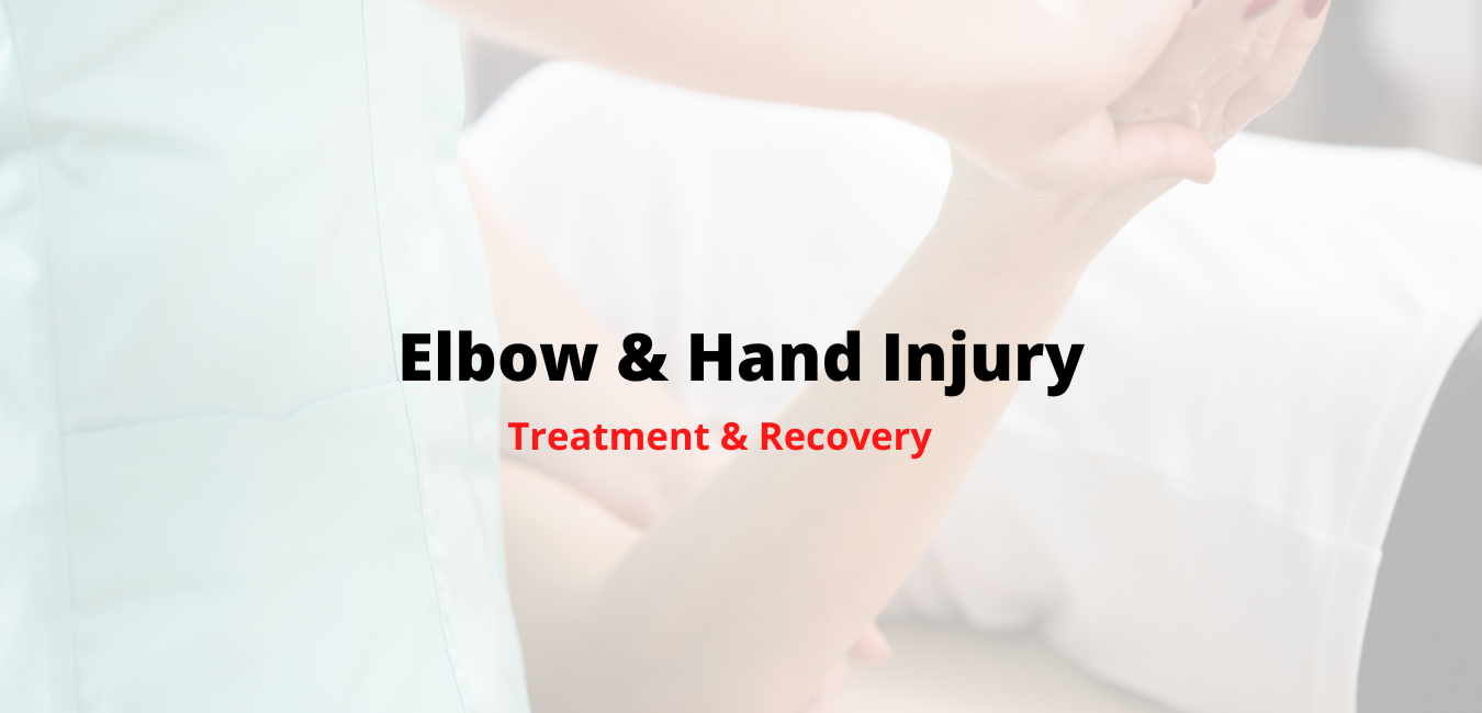 An athletic male is treated for tennis elbow by a sports physiotherapist in Kew Physio Clinic