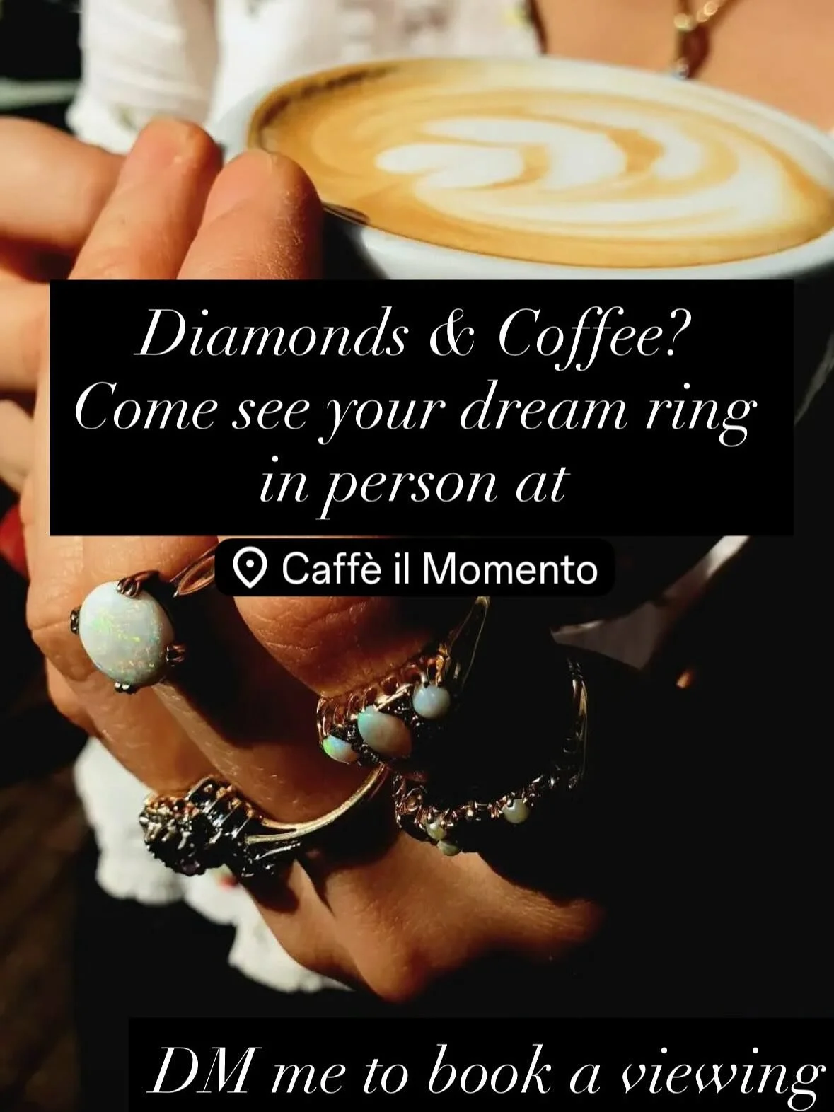 💍 Ring Viewings Over Coffee ☕
I&rsquo;m open for in-person ring viewings at Caf&eacute; Il Momento, Amsterdam
📩 DM to schedule yours!

#diamondsandcoffee #ringviewing #engagementringsamsterdam #amsterdamjewelry #sparklesbybella