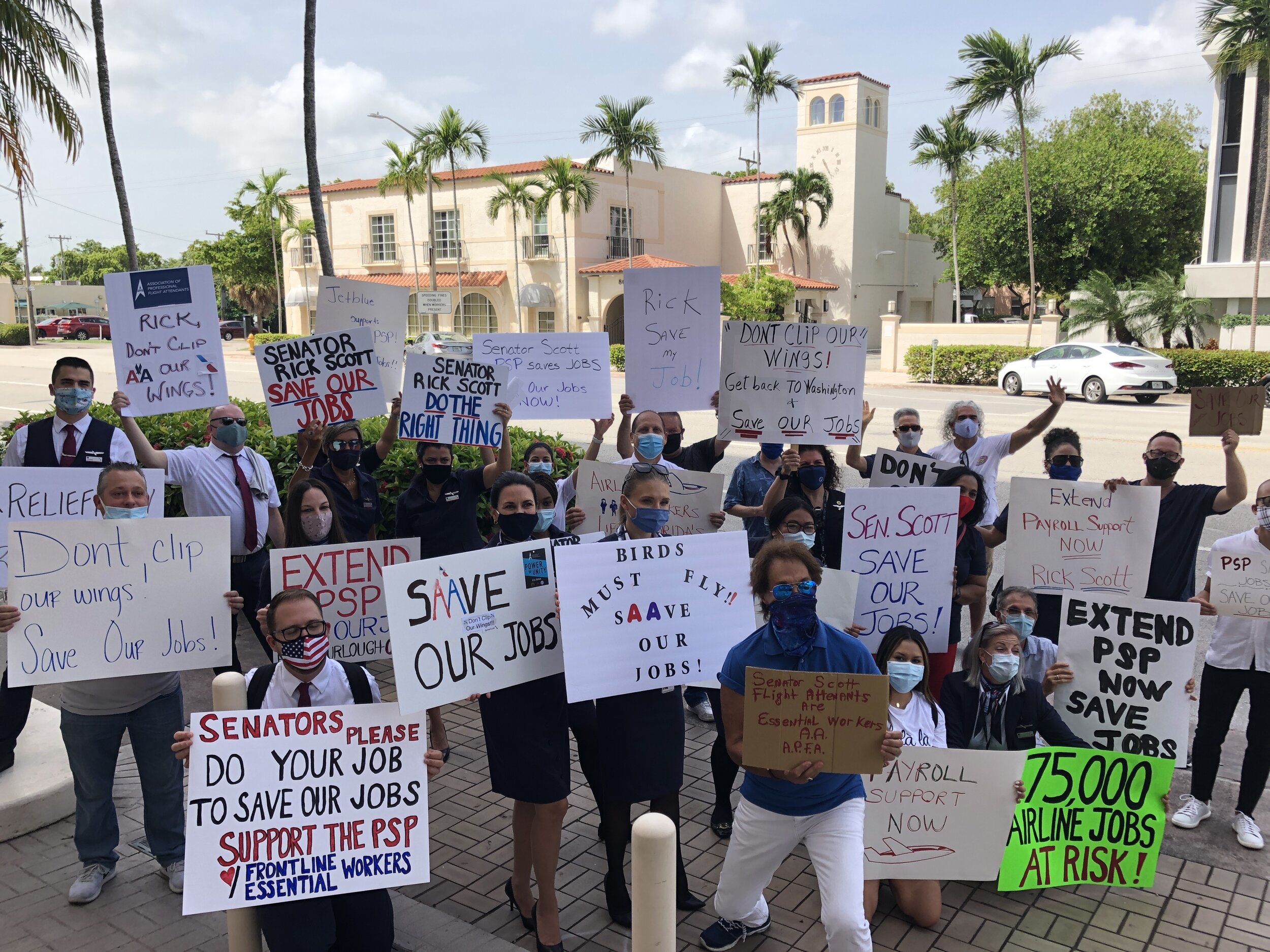 Airline Workers Demand Action From Congress