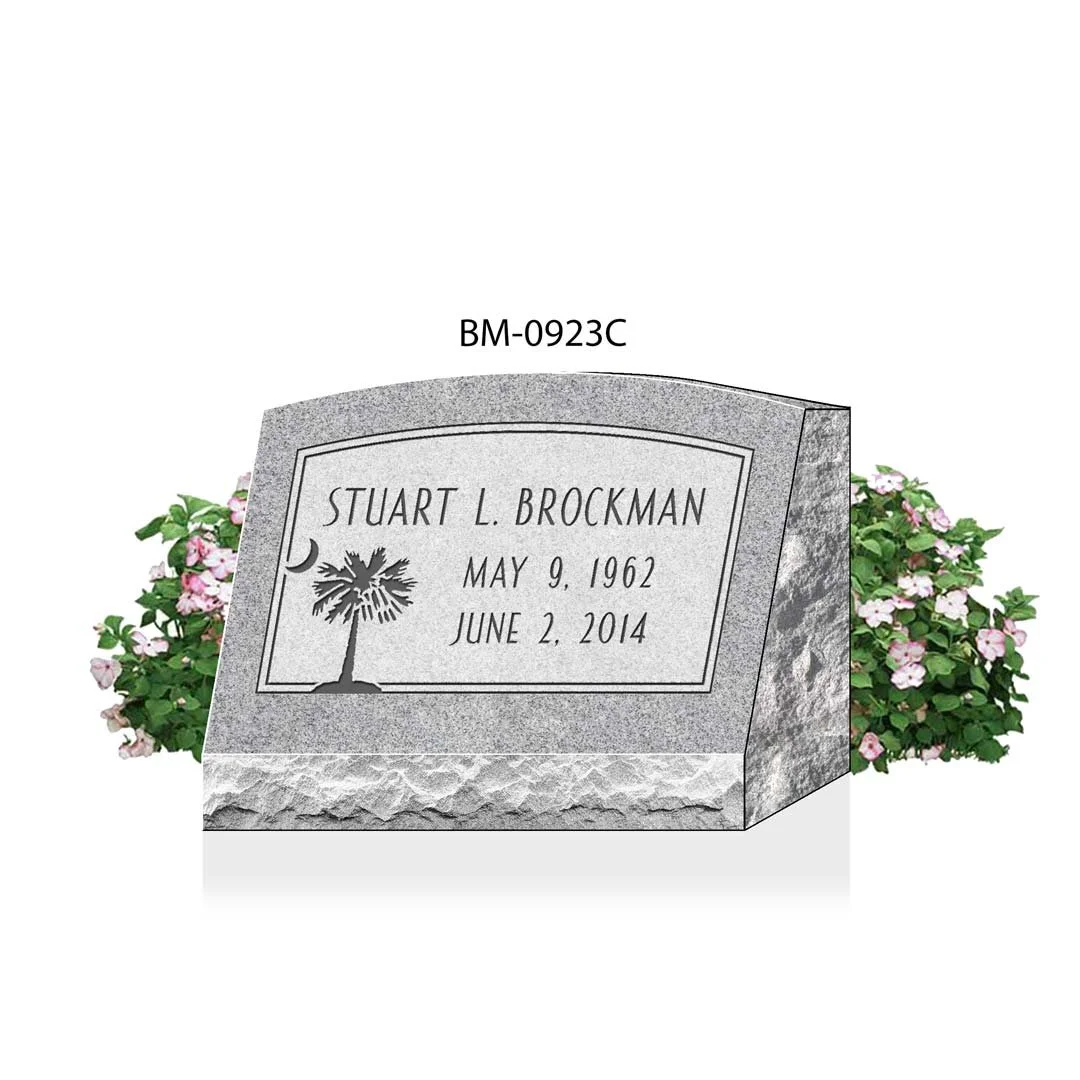 prices for headstones, tombstones and grave markers -... Single Slant Headstone and Slant Grave Marker Prices — Brown Memorials