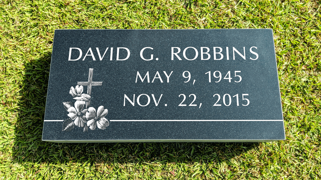 Custom Single Grave Marker Portfolio — Brown Memorials