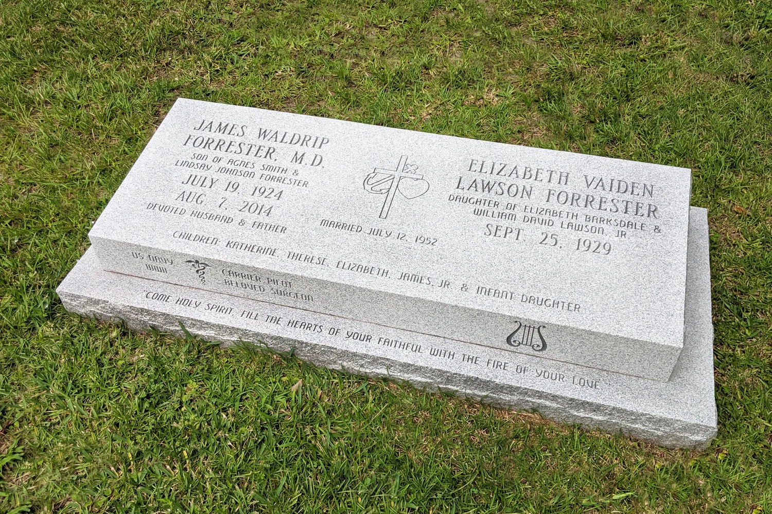 Custom Double Grave Marker Portfolio — Brown Memorials