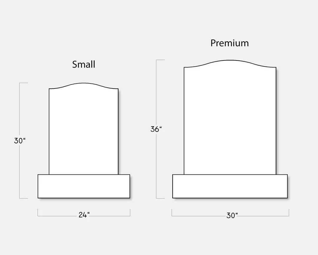 Single Upright Headstone, Gravestone, and Tombstone Prices — Brown Memorials