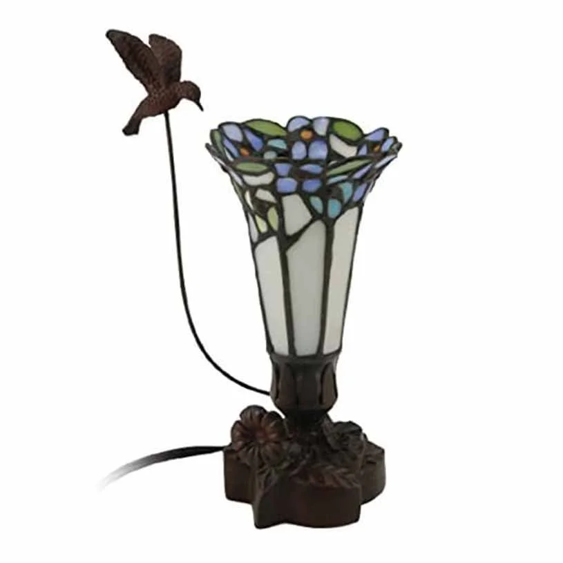 Hummingbird cremation urn lamp