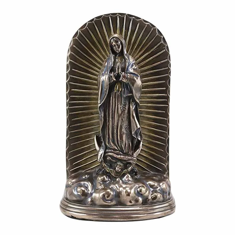 Religious cremation urn statue shaped like mother mary