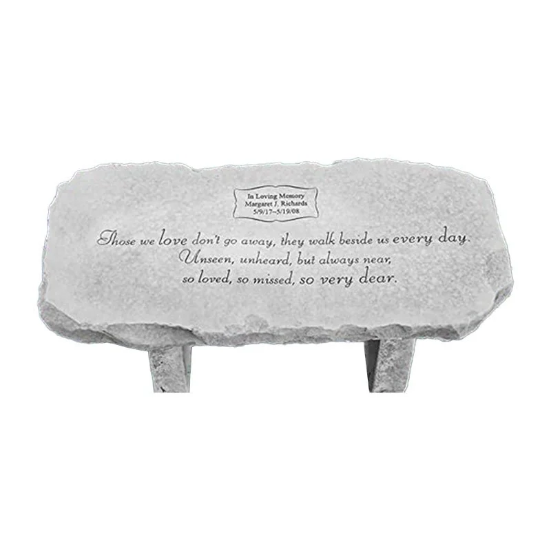 Stone bench memorial