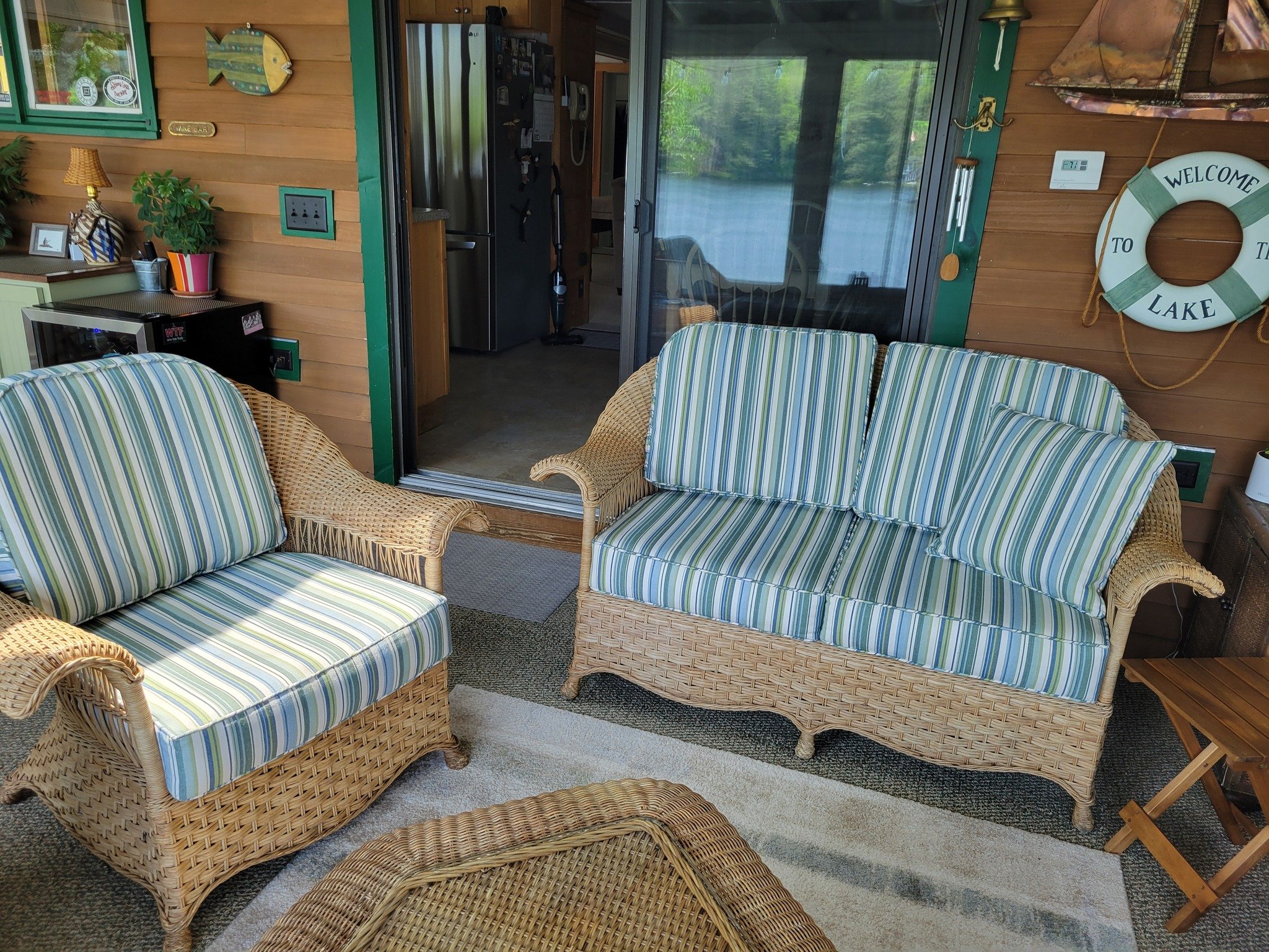 Cushions for wicker furniture