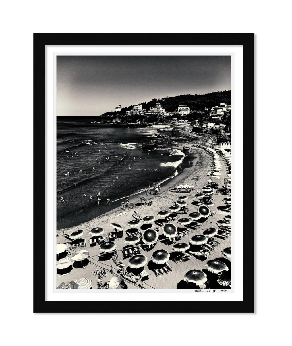 QUERCETANO BAY, ITALY 2022, BW / 30X20&rdquo; FRAMED

On display @berensonart