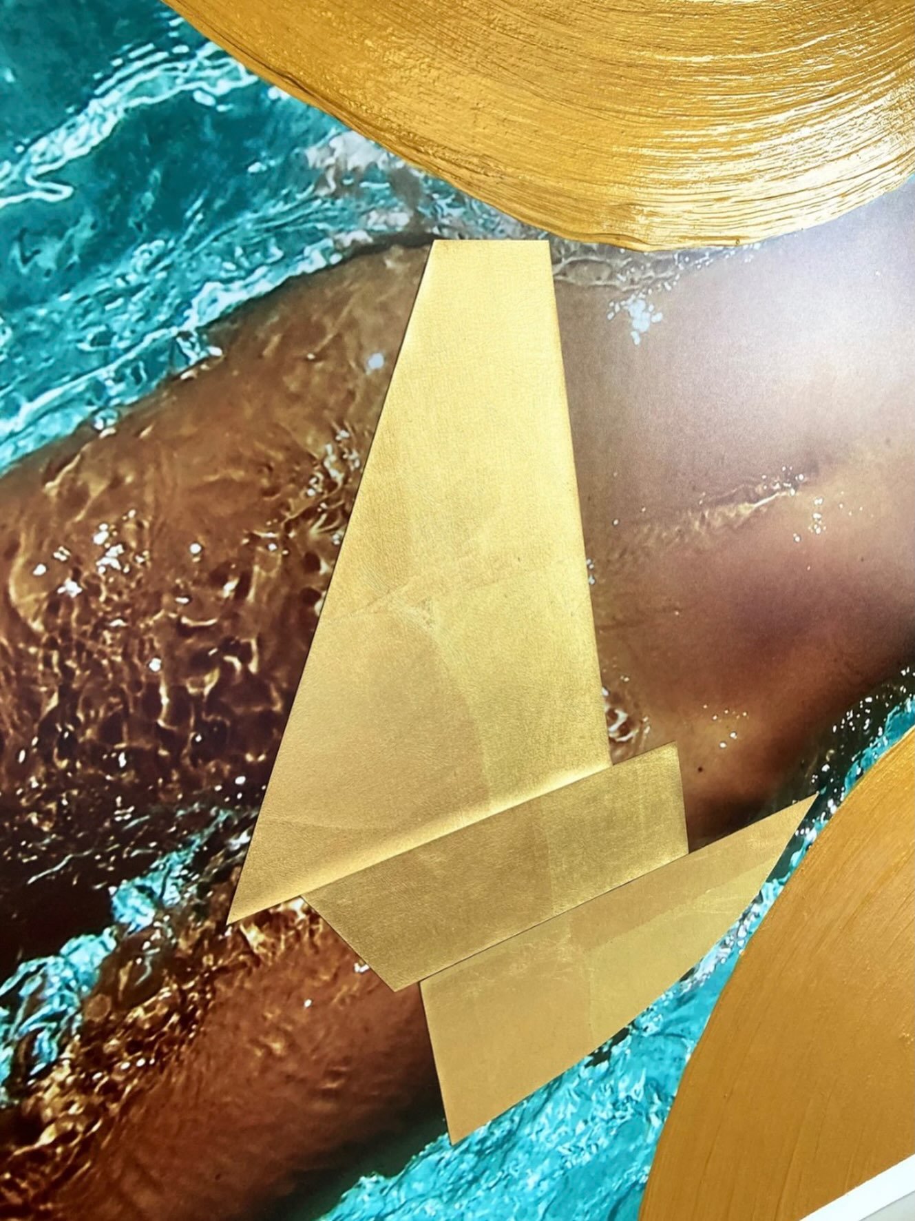 GOLDEN CURVES, CAPRI, 2022, I, 1-OF-1, 30X40&rdquo; / UNFRAMED 
Get more summer sun, more sexy skin, more pool, more unique art. 
Explore this 1-of-1 artwork featuring Gold plate coverings. Click story to see more. ☀️