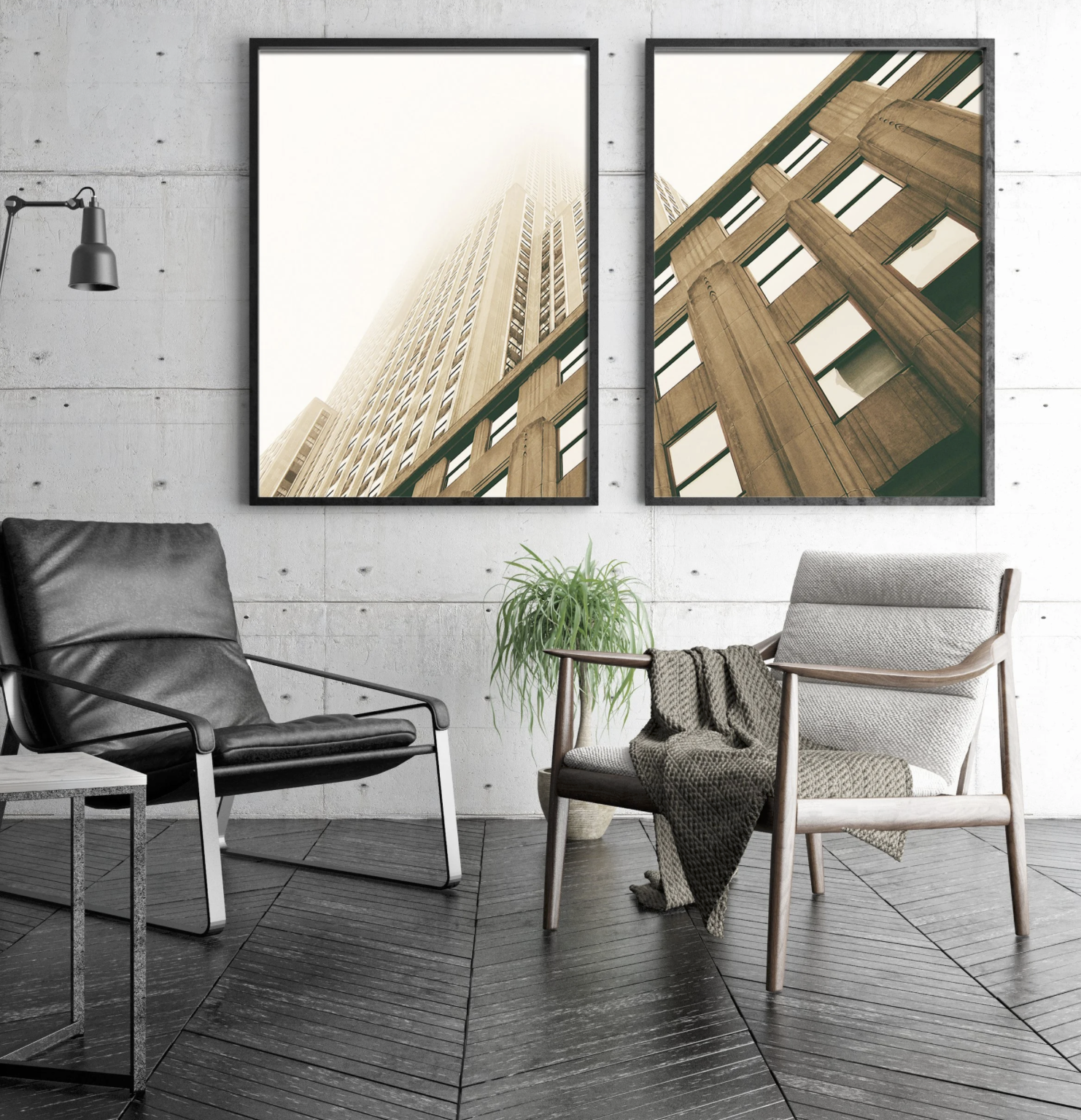 EMPIRE STATE BUILDING, DIPTYCH, NYC, USA 2011 / 2 x 40x26" FRAMED / Archival print / Edition of 5+2AP