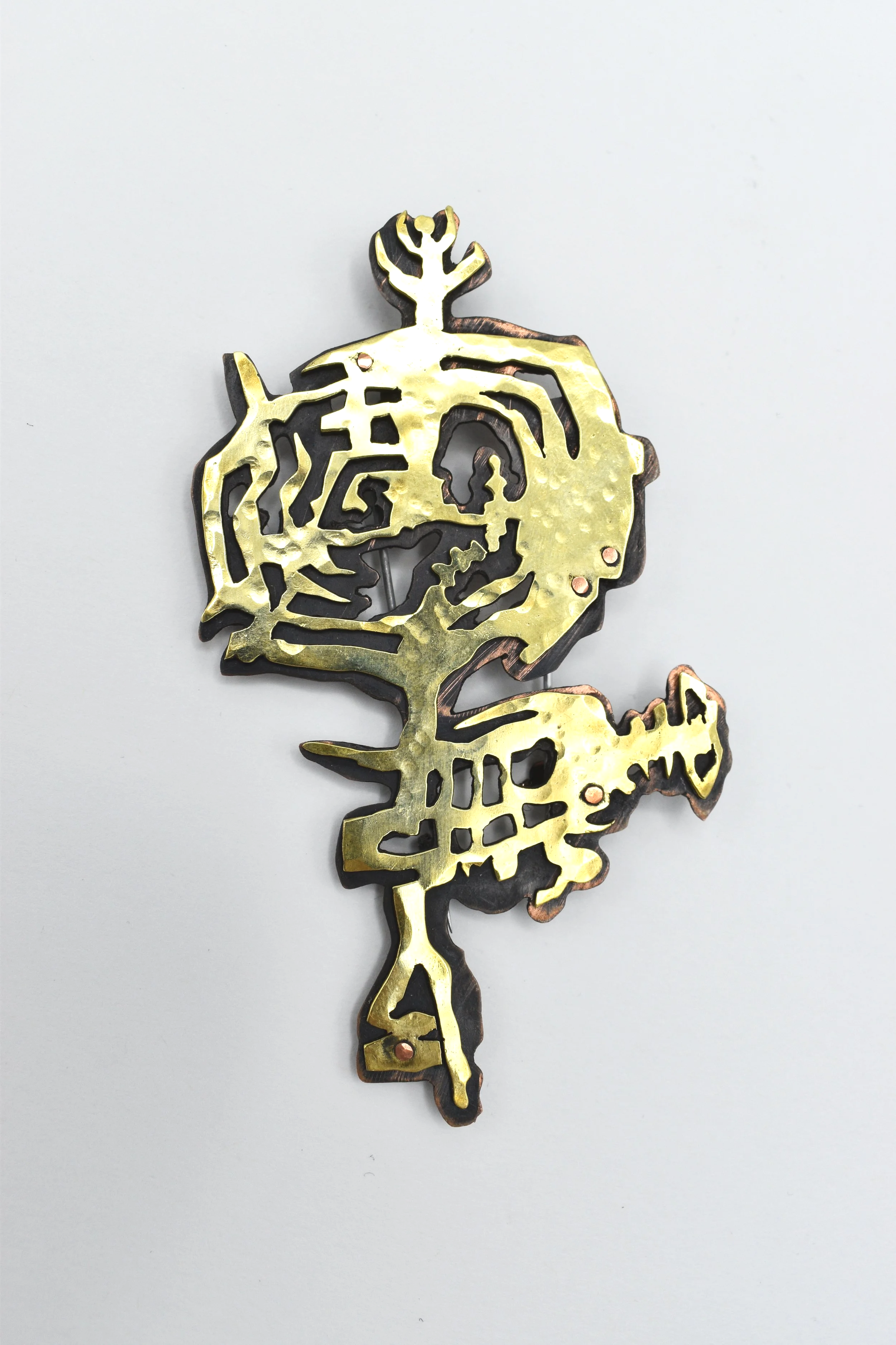Sacred Symbol Brooch. 2021. 4" x 2.5".