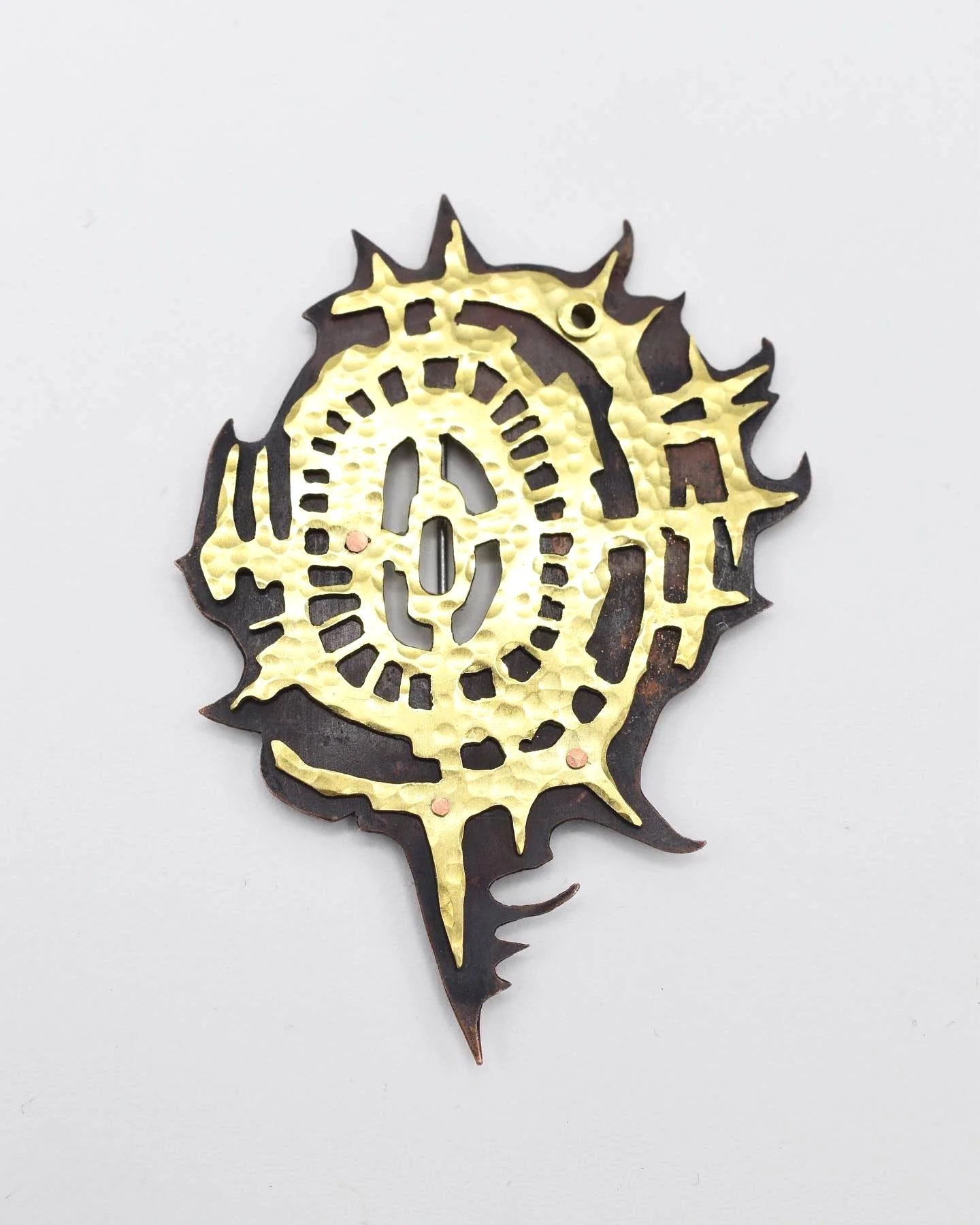 Sacred Symbol Brooch. 2021. 2.5" x 3".