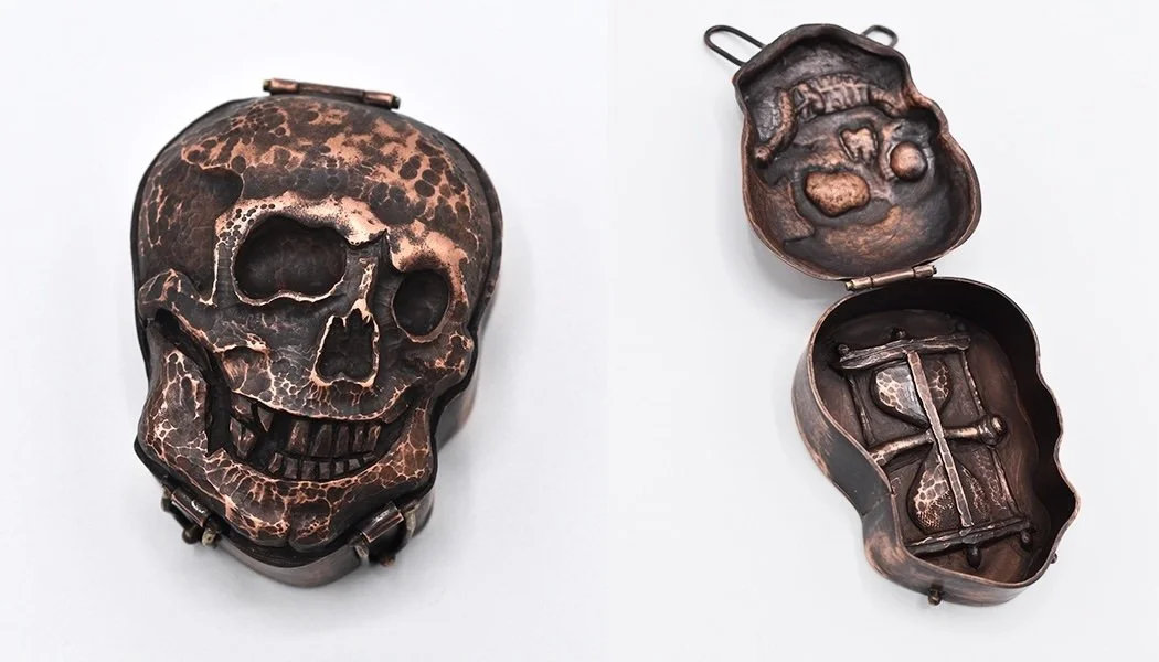 Skull Box. Copper. 2025. 2" x 3" x 1".
