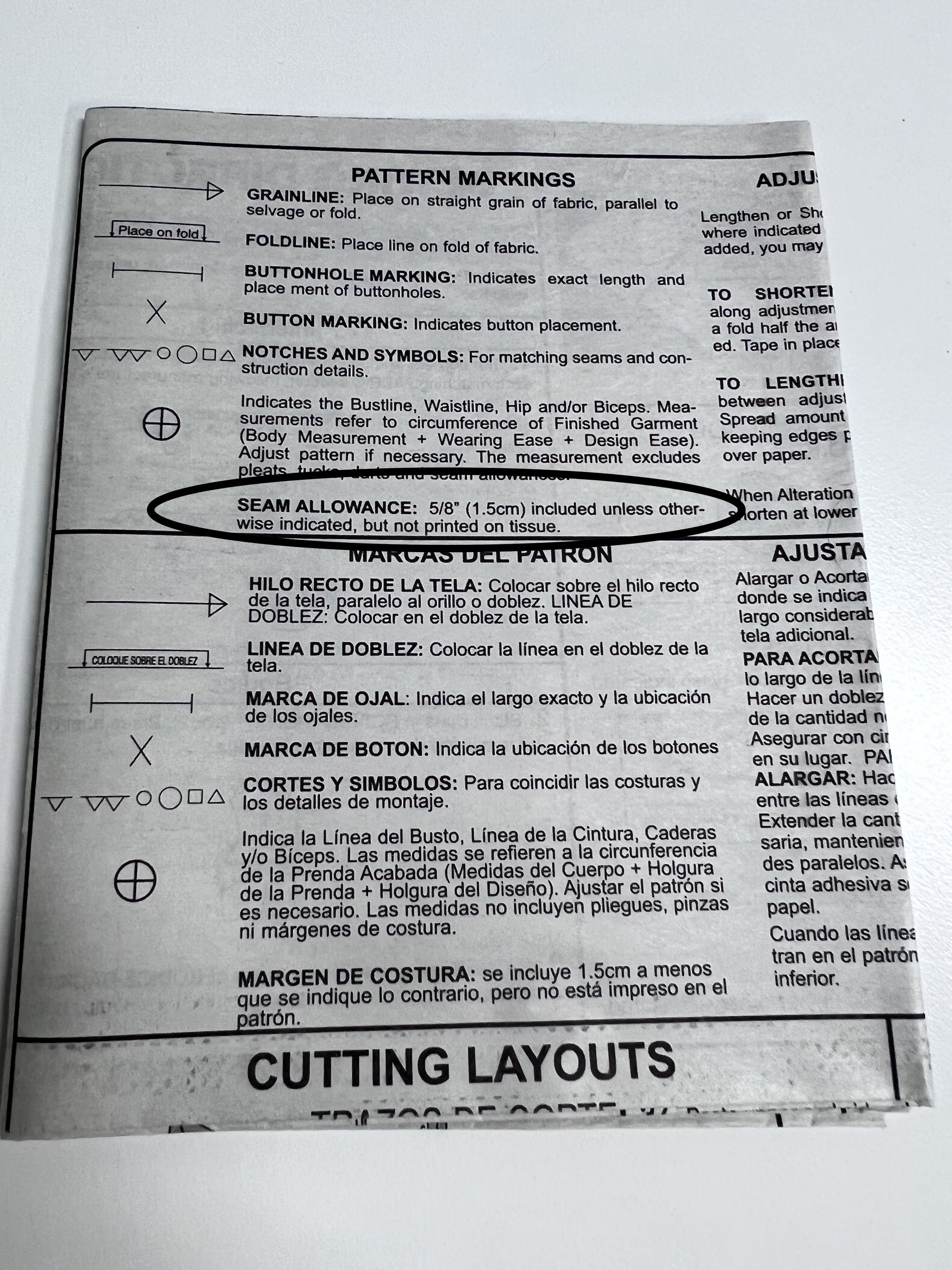 Pattern instructions with seam allowances.jpeg