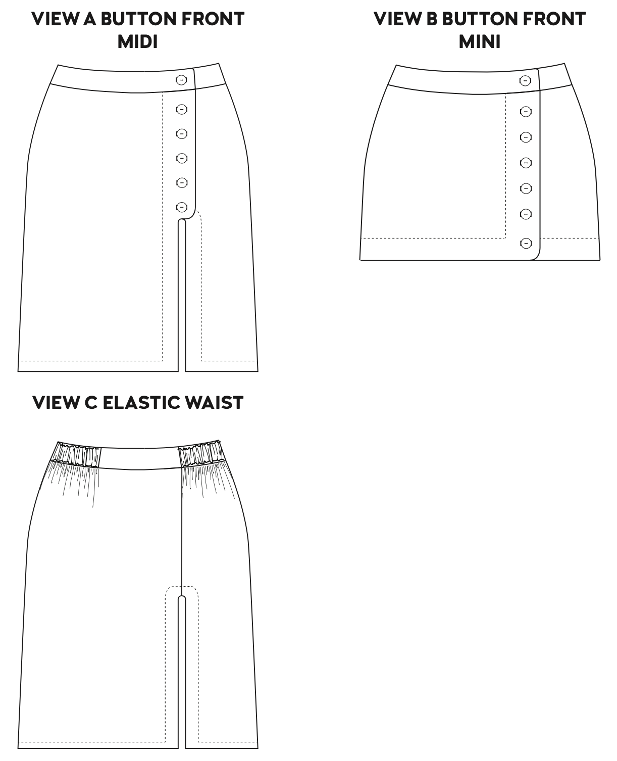 Amy Byer Kids' Fold Over Waist Knit Skater Skirt - Black, Medium : Target