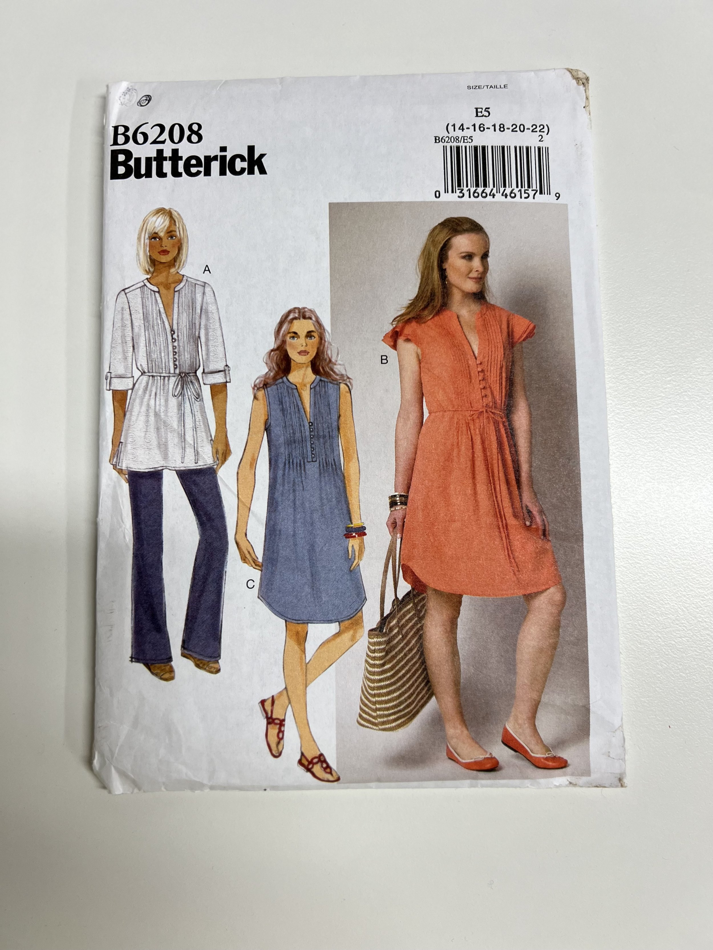 pattern Review for Butterick B6208 which is now out of print — Masson ...