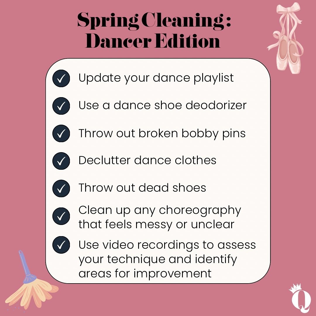 Remember, spring cleaning isn&rsquo;t just about tidying up physical spaces&mdash;it&rsquo;s also an opportunity to refresh and revitalize your dance practice. Enjoy the process and let it inspire you for the season ahead! 😚