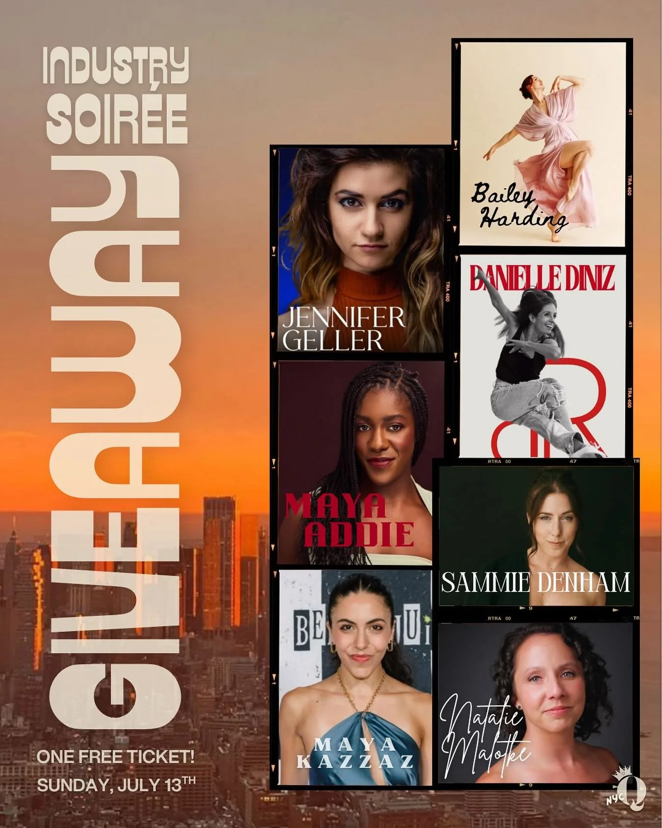 💐GIVEAWAY TIME! 🧡

We&rsquo;re giving away 1 FREE ticket to our NYC Industry Soir&eacute;e&mdash; July 13 @ 4:15PM!

Picture this:

🥰Sitting 1:1 w/ Rockettes, Broadway stars &amp; industry pros
💭Asking all the insider questions you&rsquo;re dying