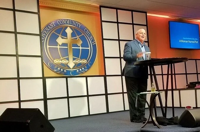 Preaching at a local church, Virginia