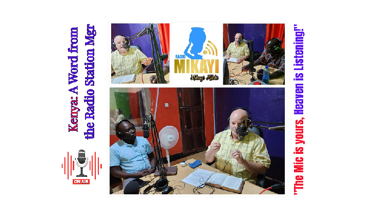 A Word from the Radio Station Mgr: “The Mic is yours, Heaven is Listening.”