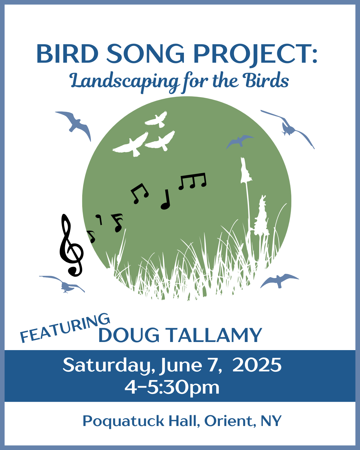 Bird Song Project: Landscaping for the Birds